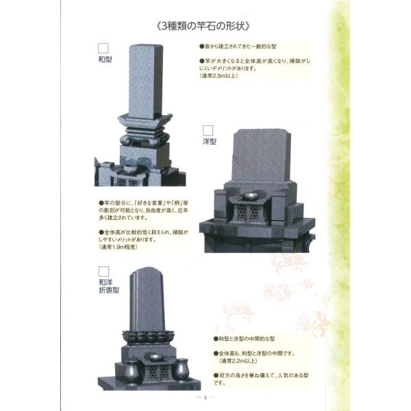 画像1: お墓の形式・竿石について