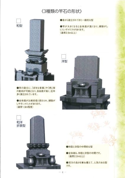 画像1: お墓の形式・竿石について (1)